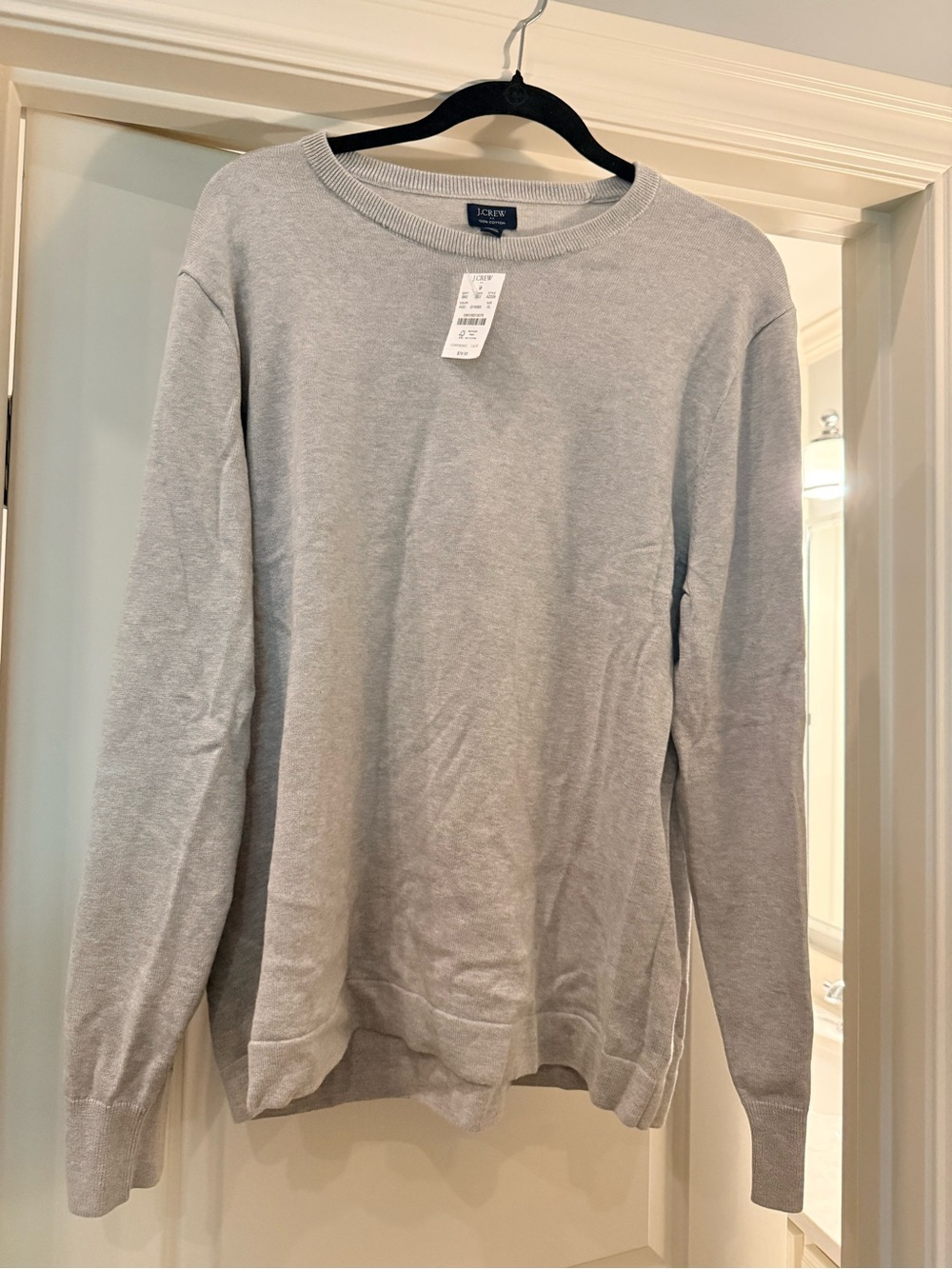 JCrew men’s grey sweater size XL new with tags!